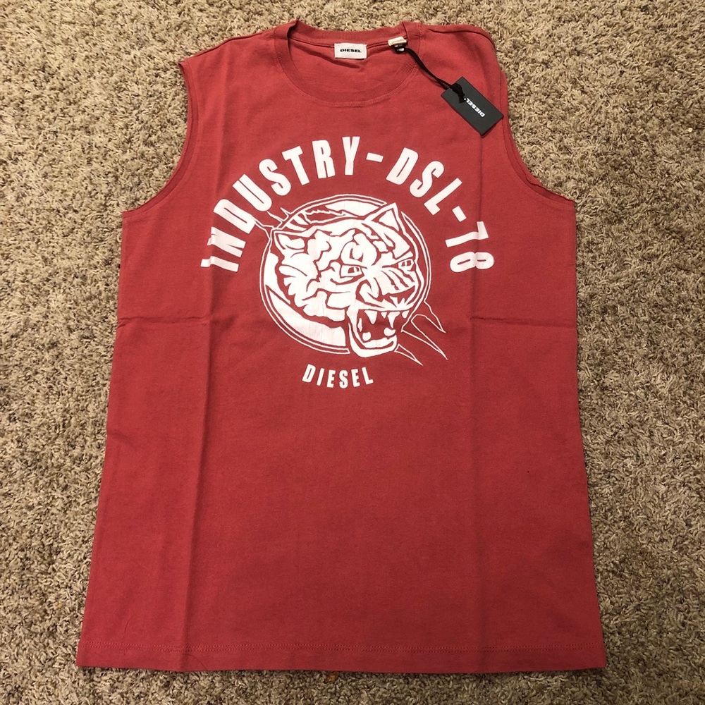 Diesel Mens Sleeveless T-shirt Medium BNWT